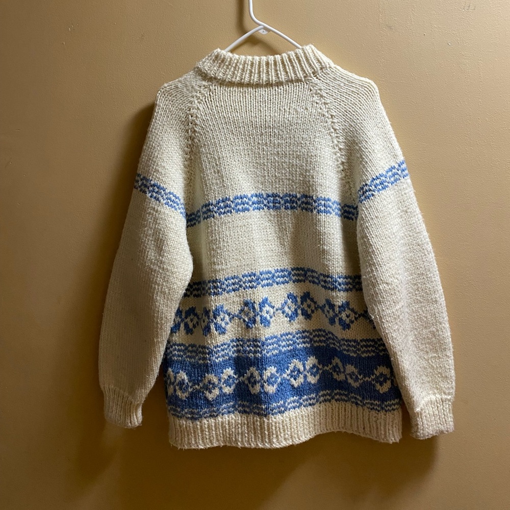 Scandinavian wool Nordic sweater | size L-XL - Picture 3 of 3